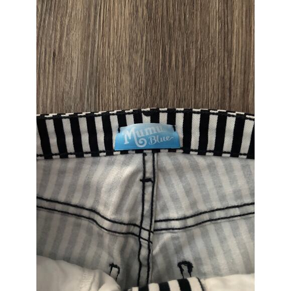 Show Me Your Mumu Berkeley Striped Flare Bellbottom Jeans Women's Size 29 - Picture 5 of 9